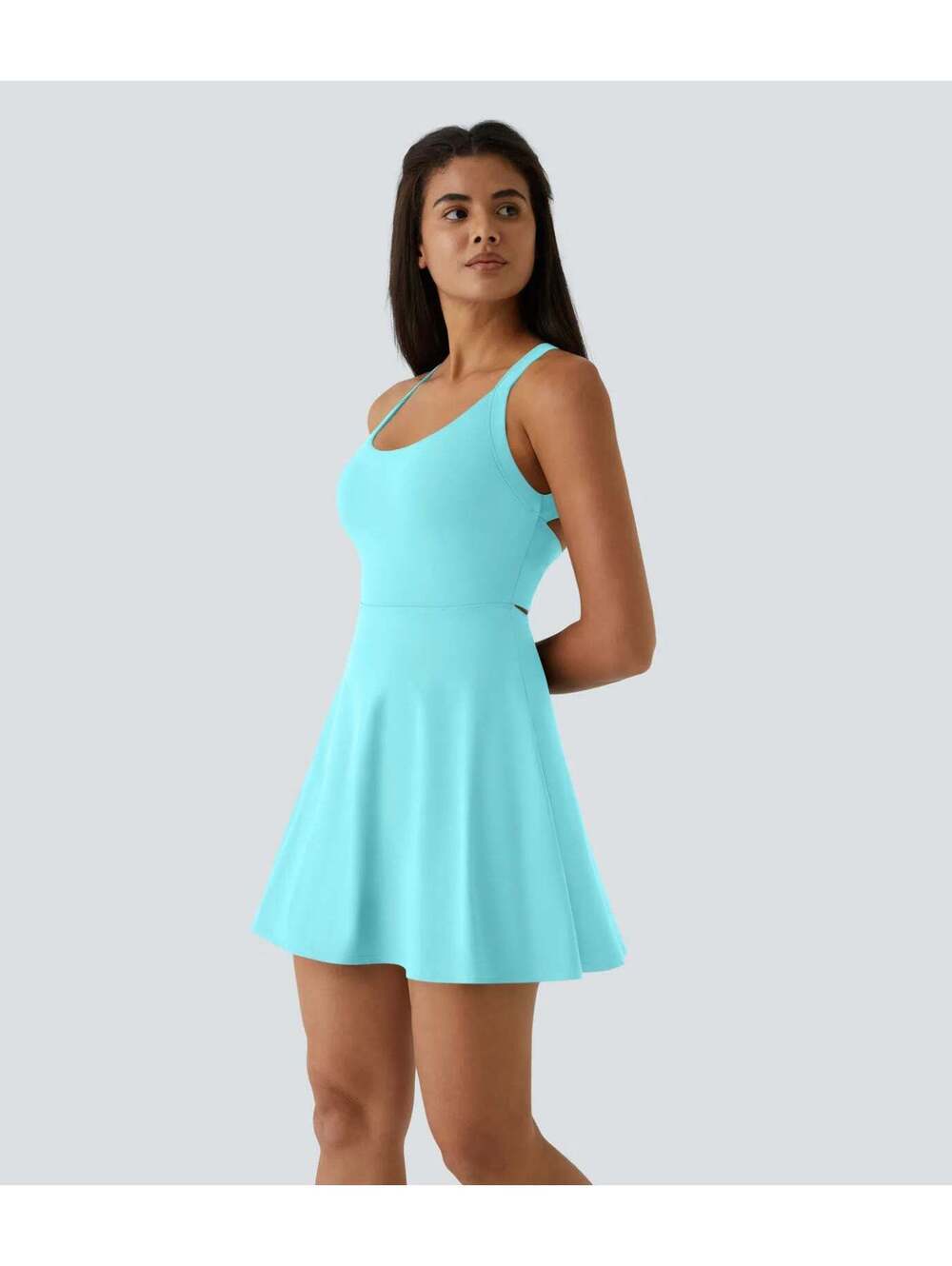 Halara SoftlyZero Airy Backless InstantCool Dress-Easy Peezy -Size XL